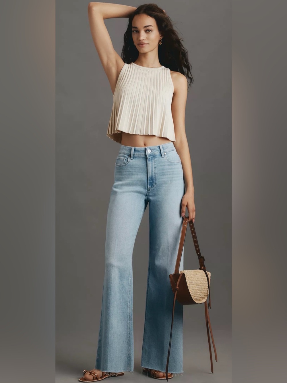 Paige Anessa Wide Leg Jeans